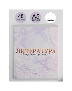 Предметная тетрадь Мрамор Литература 48 листов линейка 3 шт Artfox study