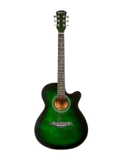 Акустическая гитара с анкером матовая Зеленая Липа 4 4 40 дюйм BC4020 GR Belucci