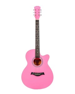 Акустическая гитара с анкером глянцевая Розовая Липа 4 4 40 дюйм BC4010 PI Belucci