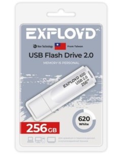 Накопитель USB 2 0 256GB EX 256GB 620 White 620 белый Exployd