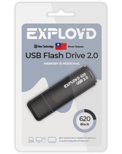 Накопитель USB 2 0 256GB EX 256GB 620 Black 620 чёрный Exployd