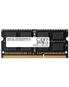 Модуль памяти SODIMM DDR4 16GB CD4 SS16G32M22 01 PC4 25600 3200MHz CL22 1 2V Cbr