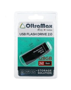 Накопитель USB 2 0 128GB OM 128GB 240 Black 240 чёрный Oltramax