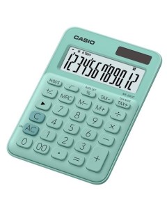Калькулятор MS 20UC GN W EC 12 разрядный зеленый Casio