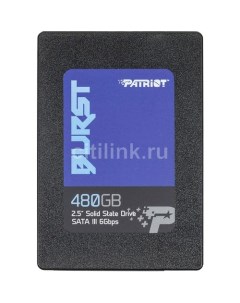 SSD накопитель Burst PBU480GS25SSDR 480ГБ 2 5 SATA III SATA Patriòt