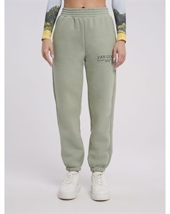 Утепленные спортивные штаны с надписью Ван Гог Твое