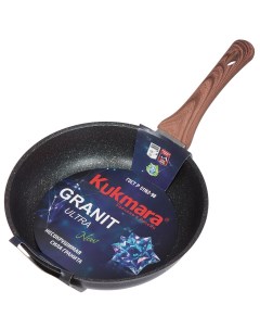 Сковорода алюминий 24 см антипригарное покрытие Granit Ultra синяя сгг240а Kukmara