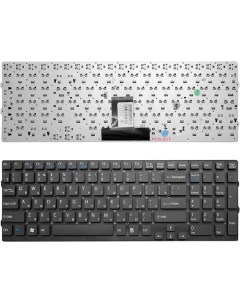 Клавиатура для ноутбука Sony Vaio VPC EB Series Black Without Frame Черная без рамки TOP 94549 Topon