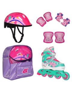 Роликовые коньки SET JOYFULL M 33 36 мятный Спортивная коллекция