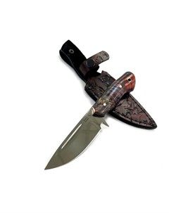 Нож шкуросъемный Малыш кованая Х12МФ карельская береза Ворсма