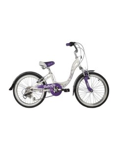 Велосипед для подростков 20SH6V BUTTERFLY VL22 белый фиолет Novatrack