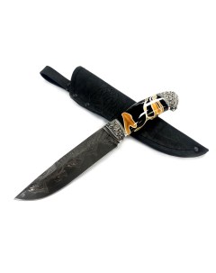 Нож Пума 2 ламинированная дамасская сталь акрил композит Ворсма