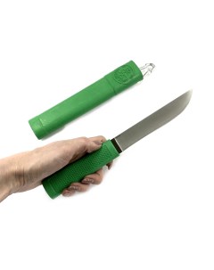 Нож Алтайский РС сталь 95х18 резинопластик зеленый Русский булат