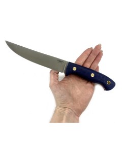 Нож Meat Master N690 микарта синяя Южный крест