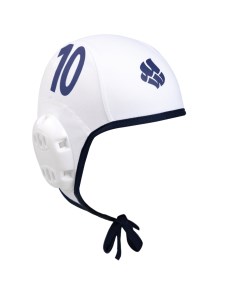 Шапочка для водного поло Waterpolo Caps 10 white blue Mad wave