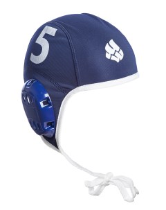 Шапочка для водного поло Waterpolo Caps 05 blue white Mad wave