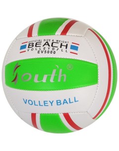Мяч волейбольный PVC 2 5 250 гр машинная сшивка салатовый Sportex