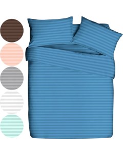 Комплект постельного белья Stripe 2 спальный полисатин 70 x 70 см в ассортименте Отк