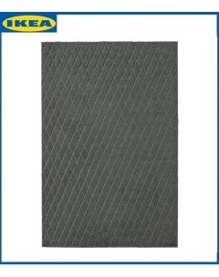 Придверный коврик ОСТЕРИЛЬД темно серый 0 9 х 0 6 м Ikea