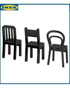 Крючки стулья настенные ФЬЙАНТИГ черный 3 шт ИКЕА FJANTIG Ikea
