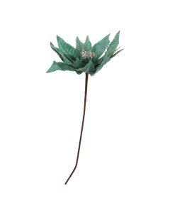 Искусственный цветок Пуансеттия 45 см мятная Artborne