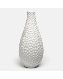 Ваза керамическая для цветов 12 5х12 5х27 5 см белая S&a ceramic