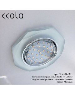 Встраиваемый светильник GX53 H4 5312 Glass FL538AECH 2 шт Ecola
