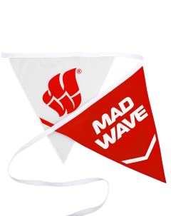 Гирлянда растяжка Флажки M150605105W 2500 см красный Mad wave