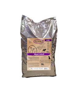Сухой корм для собак Maxi Adult для крупных пород ягненок 15 кг Peppo