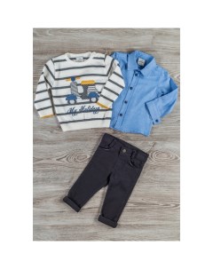 Комплект для мальчика брюки рубашка джемпер G KOMM18 12 Cascatto