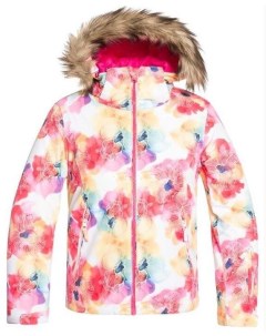 Куртка для сноуборда 19 20 Jet Ski Girl Bright White Sunshine Flowers Roxy