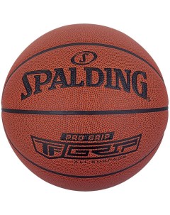 Мяч баскетбольный Pro Grip 76874z р 7 композит кожа ПУ коричневый Spalding