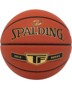 Мяч баскетбольный Gold TF 76857z р 7 композит микрофибра коричнево черный Spalding