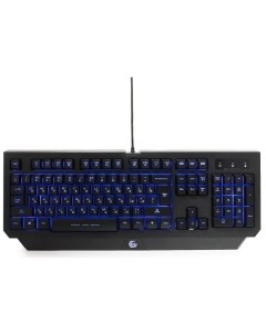 Клавиатура проводная KB G300L черная USB 104 клавиши подсветка 3 цвета FN 1 75м Gembird