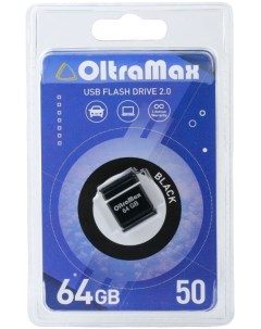 Накопитель USB 2 0 64GB OM 64GB 50 Black 50 чёрный Oltramax