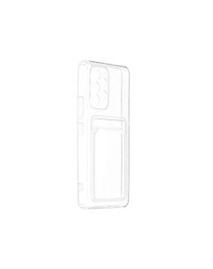 Чехол накладка УТ000029677 Crystal для Samsung Galaxy A53 силикон с кардхолдером прозрачный Ibox