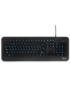 Клавиатура проводная KB 230L черная USB 104 клавиши подсветка 3 цвета 1 45м Gembird