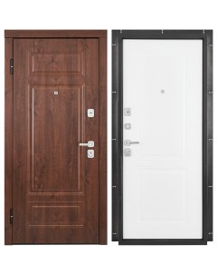 Дверь входная металлическая Мельбурн 96x201 см левая белая Belwooddoors