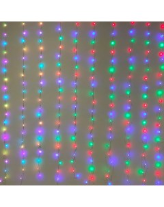 Гирлянда светодиодная занавес Премиум электрическая 2x2 м разноцветный свет 10 режимов 200 ламп цвет Без бренда