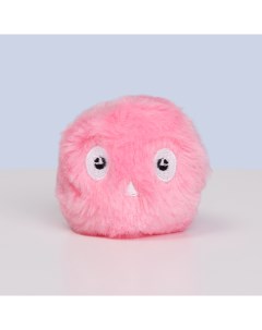 Игрушка для кошек Мячик плюшевый со звуком 5 5 см розовый Hipet