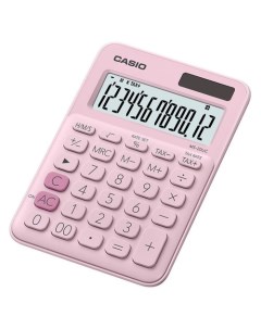 Калькулятор MS 20UC PK W UC 12 разрядный розовый Casio
