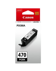 Картридж PGI 470 PGBK для MG5740 MG6840 MG7740 Чёрный 300 страниц Canon