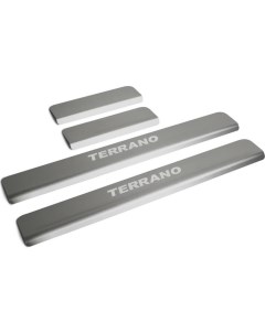 Накладки на пороги для Nissan Terrano 2014 н в Rival