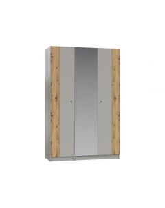 Распашной шкаф Нордик 236 60 см Прямые Серый 150 см Первый мебельный