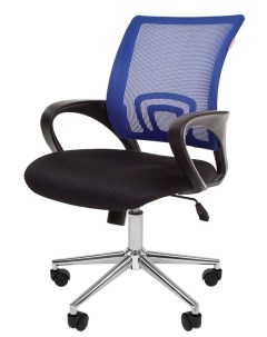 Кресло офисное 696 черный синий 00 07077472 Chairman
