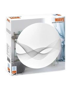 Светильник настенно потолочный светодиодный PPB WAVE 36Вт 6500K 2760лм 380мм x 380мм x 65мм IP20 бел Jazzway