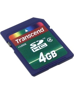 Карта памяти 4Gb SDHC Class 4 Transcend