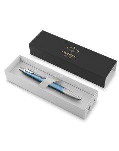 Ручка шариковая автомат IM Premium K318 синий Хром латунь подарочная упаковка 2143645 Parker