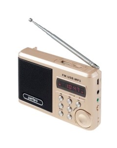 Акустика портативная Sound Ranger 2 Вт FM AUX USB золотистый SV922AU Perfeo
