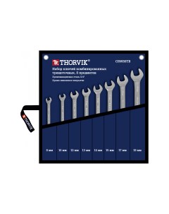 Набор ключей комбинированных трещоточных предметов в наборе 8шт CrV ключи комбинированные 8шт сумка  Thorvik